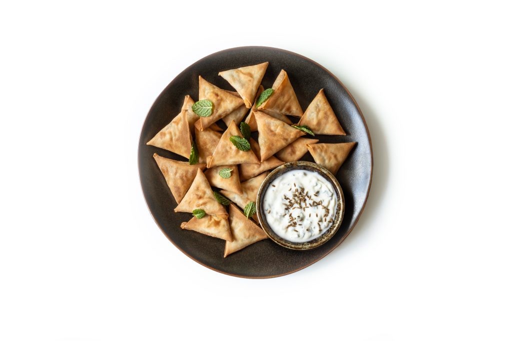 Vegetable Samosas & Salad