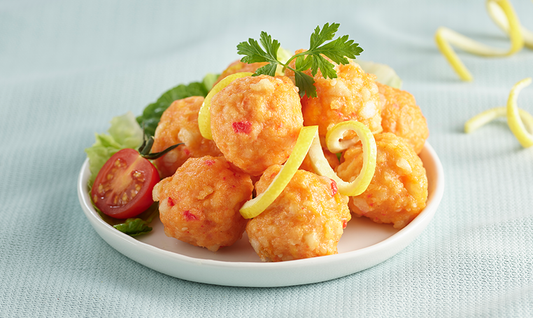 Lobster Flavoured Balls 6pc Chios & Salad