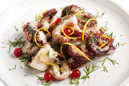 Blanched Octopus Tentacles with Salad